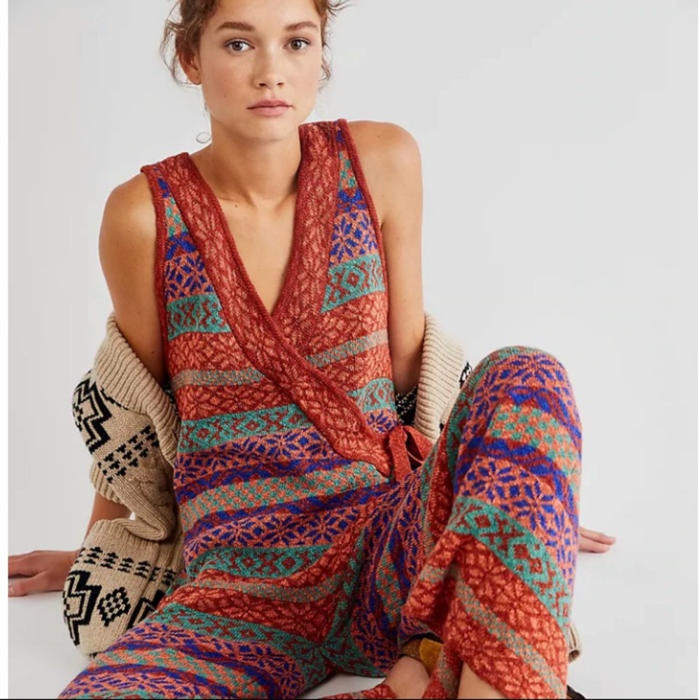 Free people snowfall kind of love jumpsuit new without tags xl